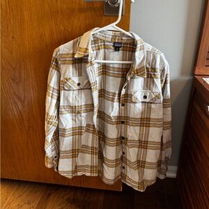 Patagonia Women’s Plaid Jacket - Yellow and White
